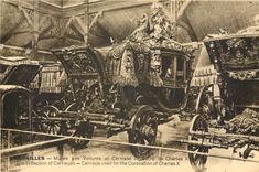 CPA versailles Musee des Voitures carrosse du sacre de charles X