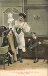 Fantaisie CPA LChez le grand couturier Avec de pareilles formes un joli costume vous siera a ravir