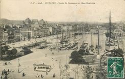CPA Le Havre Bassin du Commerce et Place Gambetta 
