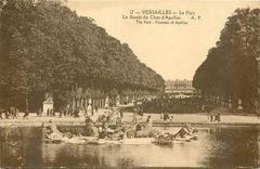 CPA Versailles Le Parc Le Bassin du Char d'Apollon 