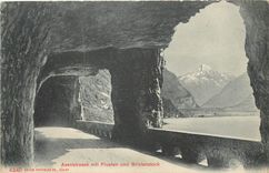 CPA Axentrasse mit Fluelen und Bristenstock 