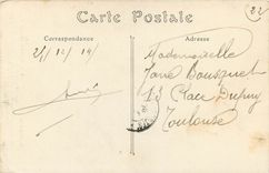 CPA Ruines du Palais Episcopal Cheminee de la Galerie des Rois Reims