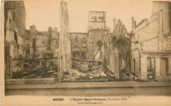 CPA Reims L'Eglise Saint Jacques 