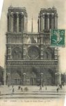 CPA Paris La Facade de Notre Dame 
