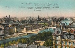 CPA Paris Panorama des 10 Ponts 