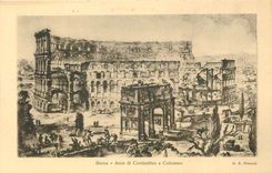 CPA Roma Arco di Costantino e Colosseo 