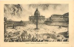 CPA Roma Piazza e Basilica di S Pietro 