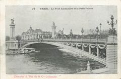 CPA Paris Le Pont Alexandre et le Petit Palais 