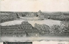 CPA Le Palais de Versailles a vol d'Oiseau 