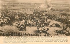 CPA Panorama de la Bataille de Waterloo Ferme de la Baie Sainte Defendue 