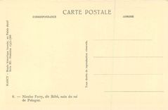 CPA Nancy Musee historique lorrain au Palais Ducal Nicolas Ferry dit bebe nain du roi de Pologne 