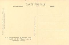 CPA Nancy Musee historique lorrain au Palais Ducal Portrait equistre de Stanislas Leszczynski 
