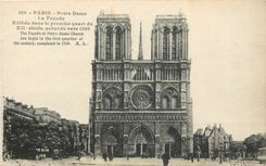CPA Paris Notre Dame La Facade 