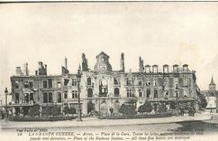 CPA La Grande Guerre Arras Place de la Gare 