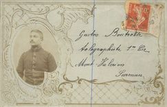 CPA Homme Soldat Militaria