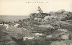 CPA Ploumanach C du N Le Phare 