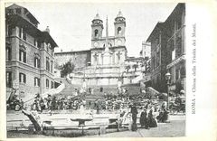 CPA Roma Chiesa della Trinita dei Monti 