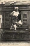Brittany Closed Beds and Cradles How a Breton Peasant Young person leaves the morning his berth - CPA