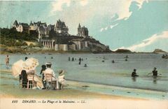 CPA Dinard La Plage et la Malouine 