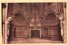 CPA Chateau de Pierrefonds Oise Une des Chambres du Chateau 