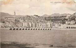 CPA Menton Vue Generale 