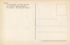 CPA Roma Le Capitole Thetre Marcello 