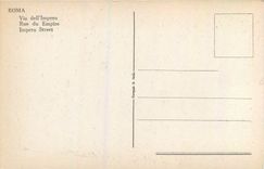 CPA Roma Rue du Empire 
