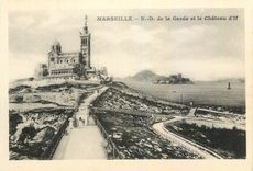 CPA Marseille ND de la Garde et le Chateau d'If 