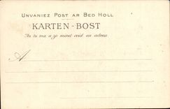 Breton Brittany Bards and Students in Veillee - CPA Botrel