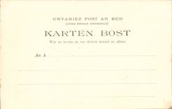 Brittany Breton Peasant Folklore in procession CPA Botrel