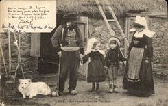 Bretagne- En route pour le Pardon-CPA Botrel Religion 