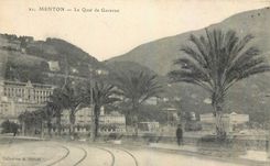 CPA Menton Le Quai de Garavan 