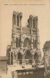 CPA Reims La Cathedrale apres la guerre 