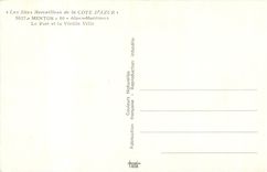 CPM Menton Alpes Maritimes Le Port et la Vieille Ville Bateaux