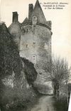 CPM Ste Suzanne Mayenne Promenade de la Poterne et Tour du Chateau 