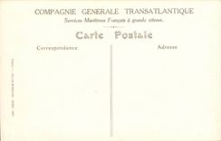 Steamer- Boat- Paquebot fast has 4 Salon propellers-Lafayette of Music - CPA