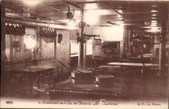 Interior Steamer-Boat-steamer of the Island - of France Kitchens CPA