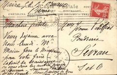 Transatlantic Steamer-Boat-steamer General Company: - Postal services of the Mediterranean Charles Roux- CPA