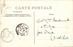 Steamer-Boat-steamer Le Havre Provence Illustration brutal storm- CPA