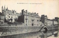CPA Rennes I et V Le Quai Dugay Trouin 