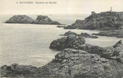 CPA St Lunaire Rochers au Decolle 