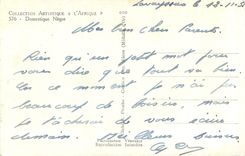 CPM L'Afrique Domestique Negre 