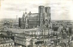 CPM Reims Panorama pris de l'Eglise Saint Jacques 
