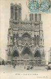 CPA Reims Facade de la Cathedrale 