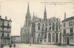 CPA Nancy Basilique Saint Epvre et Place des Dames 