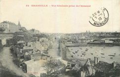 CPA Granville Vue Generale prise de l'Arsenal 