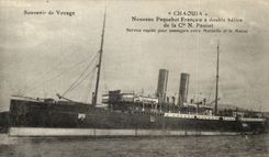 Steamer-Steamer-Boat-boat Chaouia New Paqubot French has double propeller-CPA
