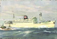 Steamer-Steamer-Boat-boat Djenne of the Company of Navigation Package it Morocco by Marseilles and Port-Vendres - CPA