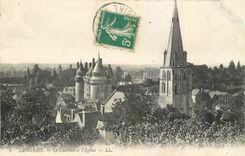 CPA Langeais Le Chateau et l'Eglise 