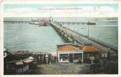 CPA The Old Pier Veston Super Mare 